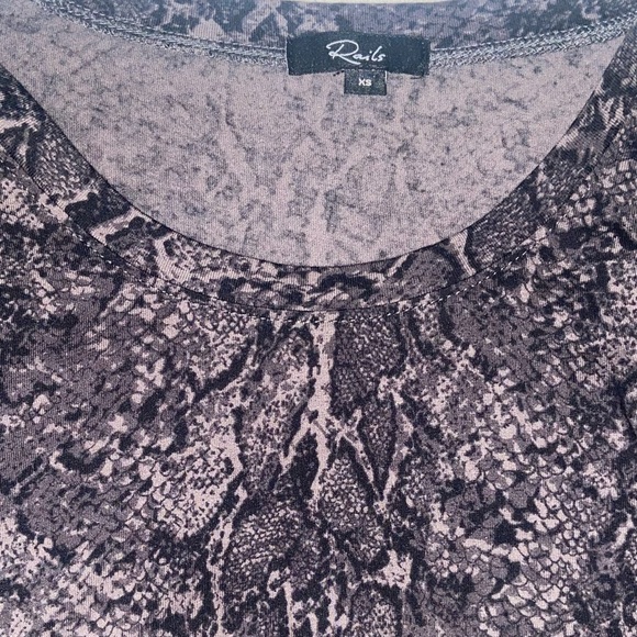 Rails Snake Print Long Sleeve Tee - Picture 4 of 6